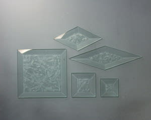 FASETT ISROSE RETT 3,81 cm x 3,81 cm