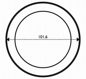 FASETT SIRKEL 10,16 cm