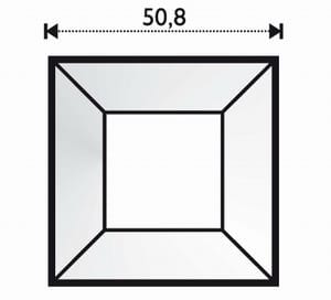 FASETT SPEIL 5,08 cm x 5,08 cm