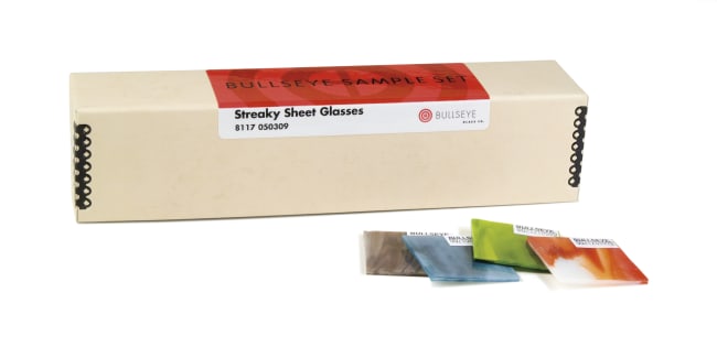 PRØVESETT STREAKY GLASSARK FUSING GLASS