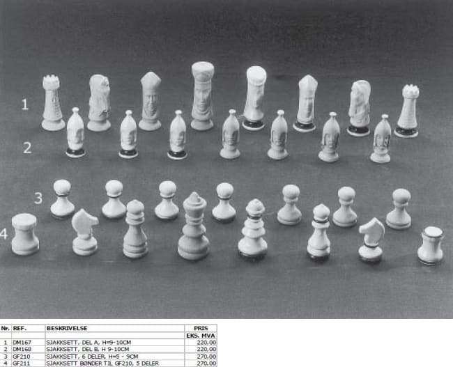 SJAKKSETT DEL B H 9-10C  M