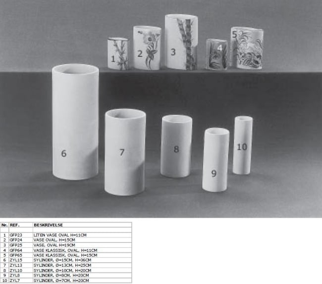 VASE OVAL LITEN, H=11CM