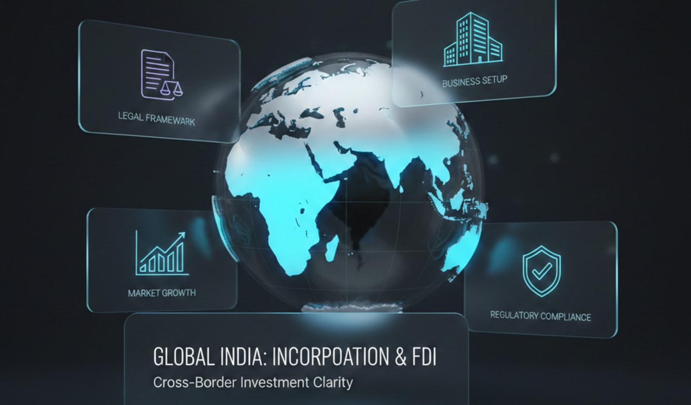 Company Incorporation in India and Foreign Investment (FDI Route): A Complete 2026 Guide for Global Entrepreneurs