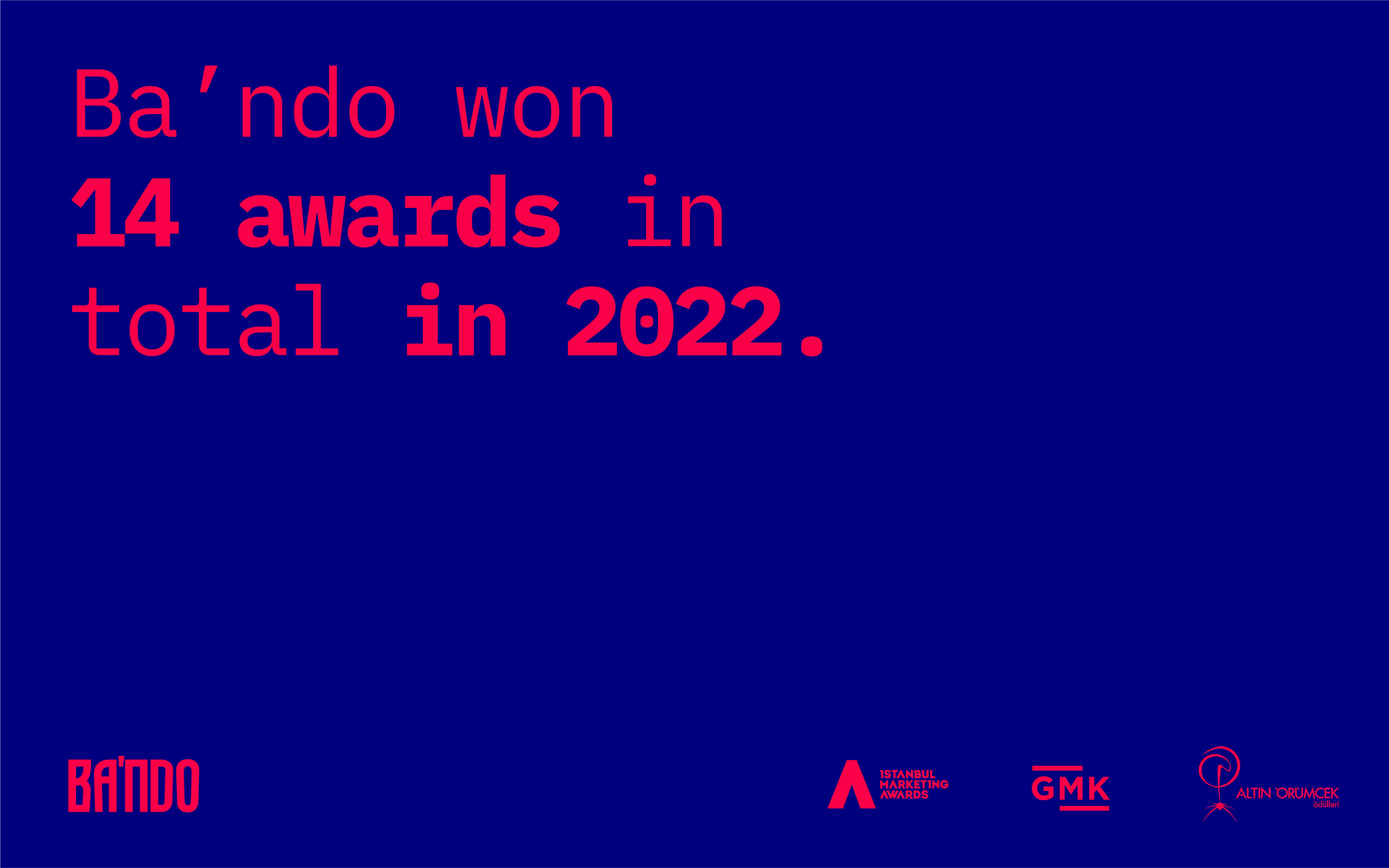 Wowww! Ba'ndo won 14 awards in total in 2022 😎😲🤸🏻♂️🎉