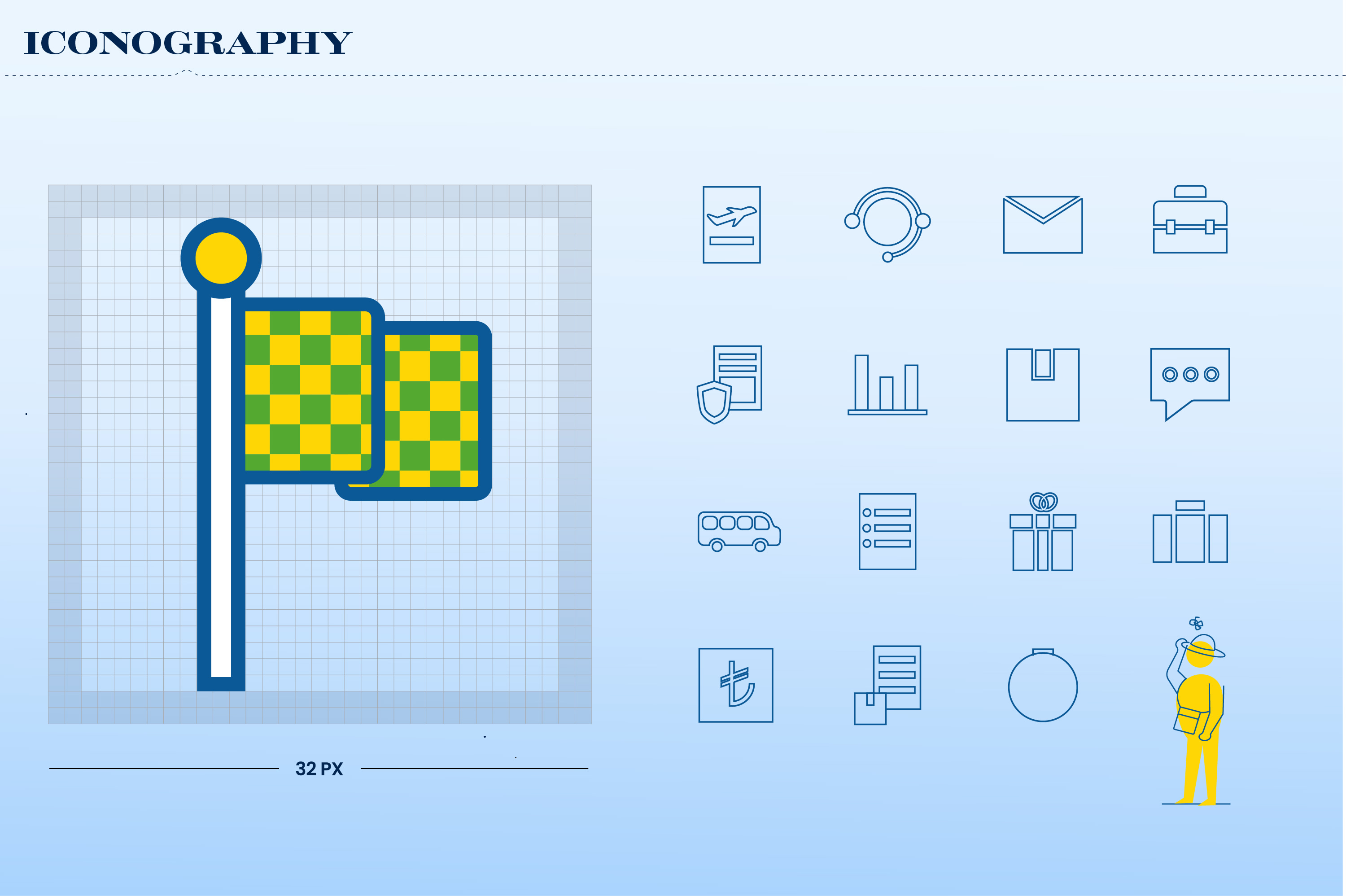 We designed more than 100 icons to consolidate the Branding.