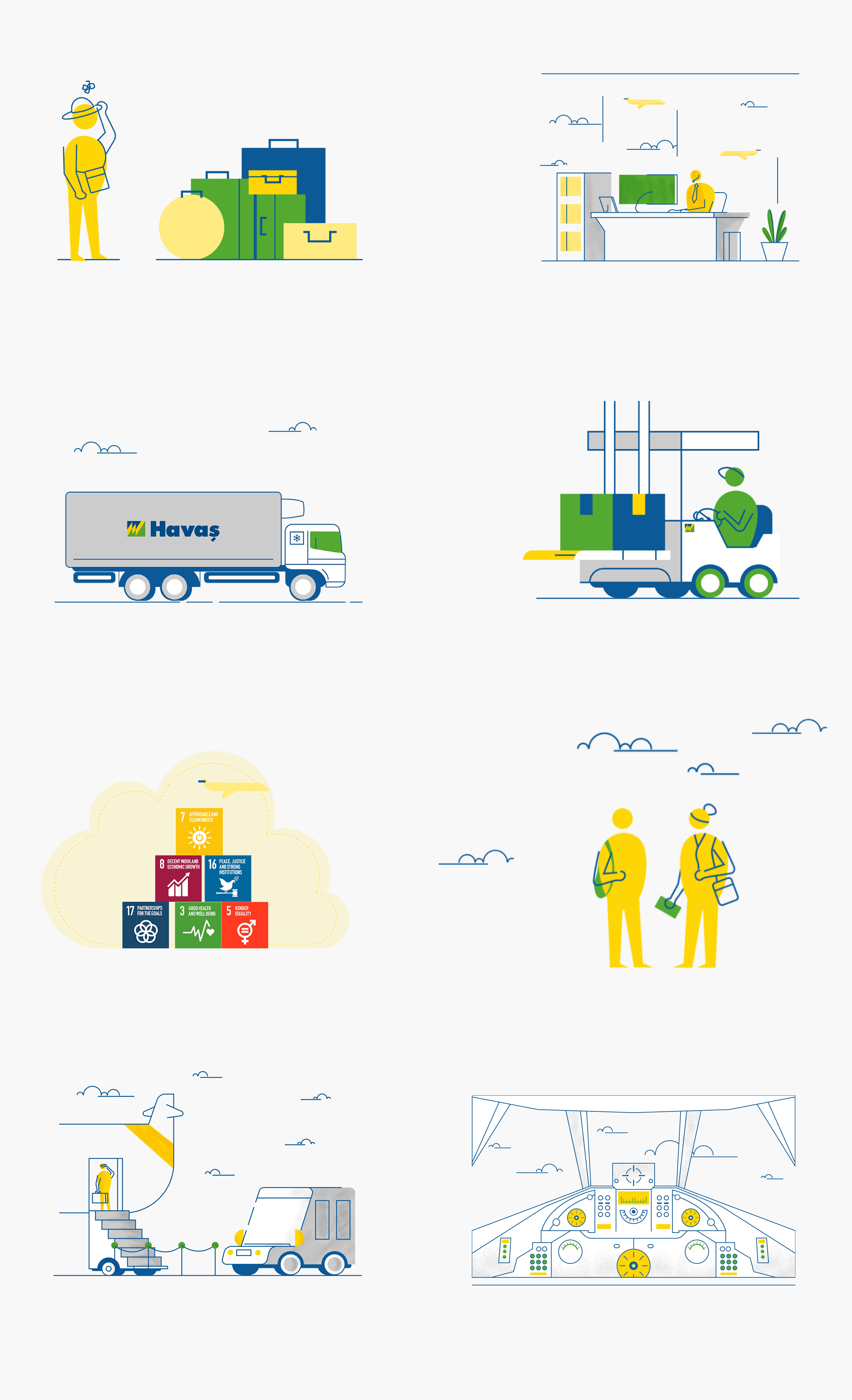 We created the power of animated illustrations as our visual language. 