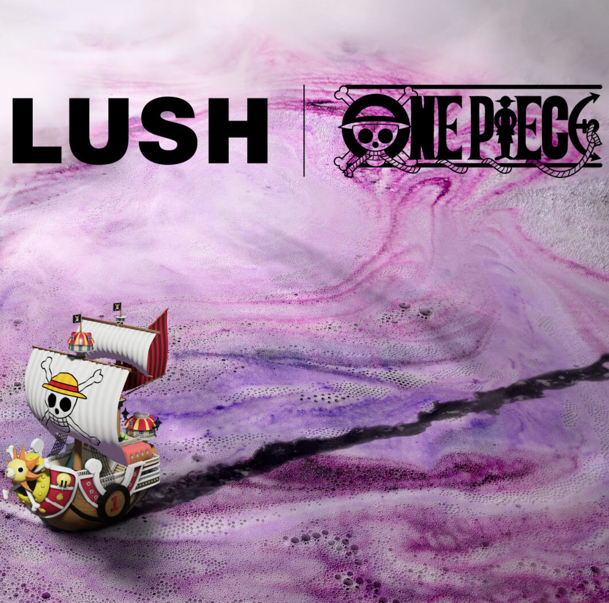 One Piece collabore avec Lush à l'occasion du 25e anniversaire de la  franchise