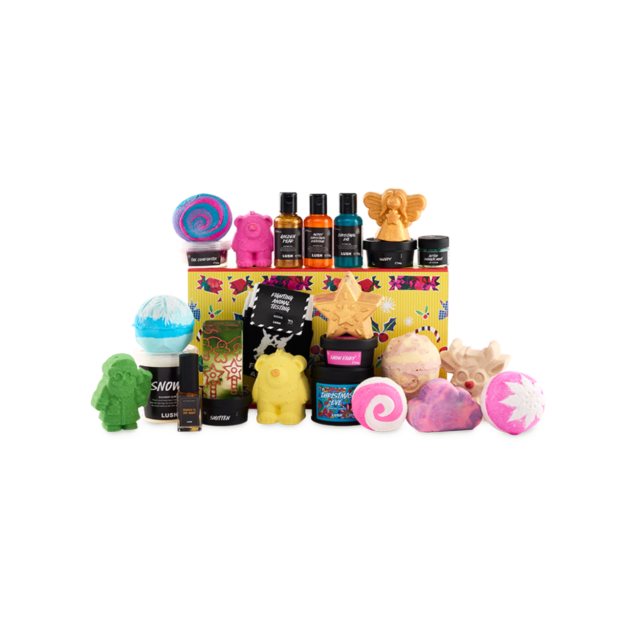 Step into a nostalgic Christmas market with Lush's THREE festive