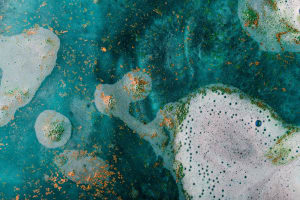 Lush bath art image of Error 404 bath bomb