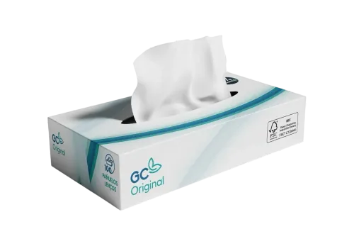 Pañuelo Facial "Tissues" de Papel Virgen 2C