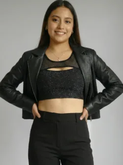 Blusa Crop Top Brillante