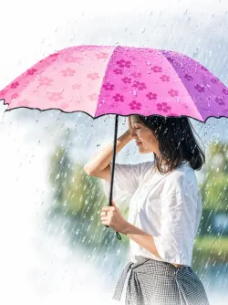 Paraguas floral resistente al agua