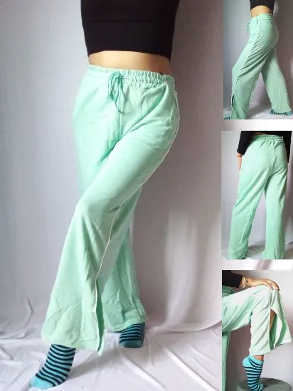 Pants holgado con apertura en tobillos