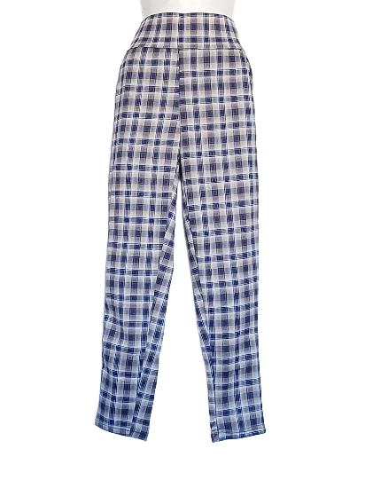 Pantalones a Cuadros con Bolsas para Mujer