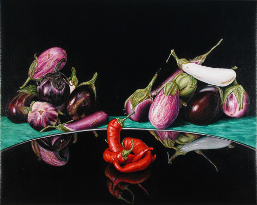 Photo of Still Life with Eggplants