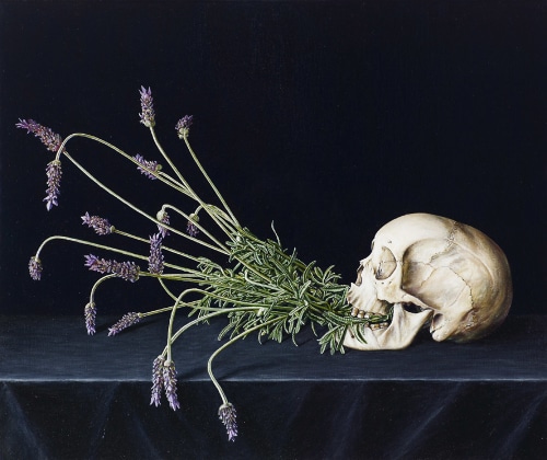 Photo of Vanitas Still Life with Lavender