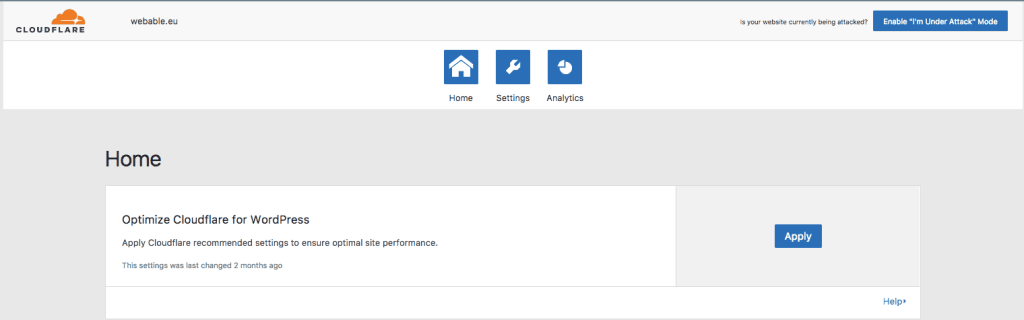 Cloudflare for wordpress website
