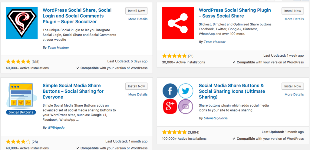 Social Share pluging seo optimised