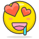 Smiling Face With Heart Eyes emoji - Free transparent PNG, SVG. No Sign up needed.