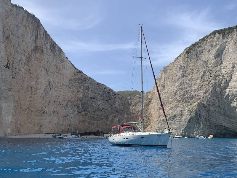 Yacht in Zakynthos