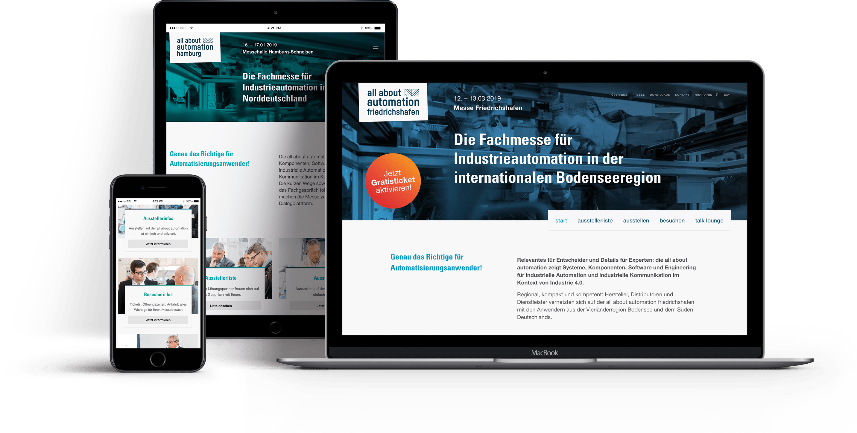Screenshot allaboutautomation auf verschiedenen Endgeräten