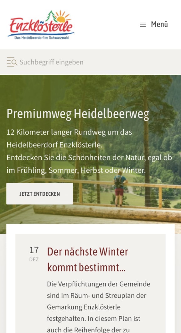 Screenshot Enzklösterle