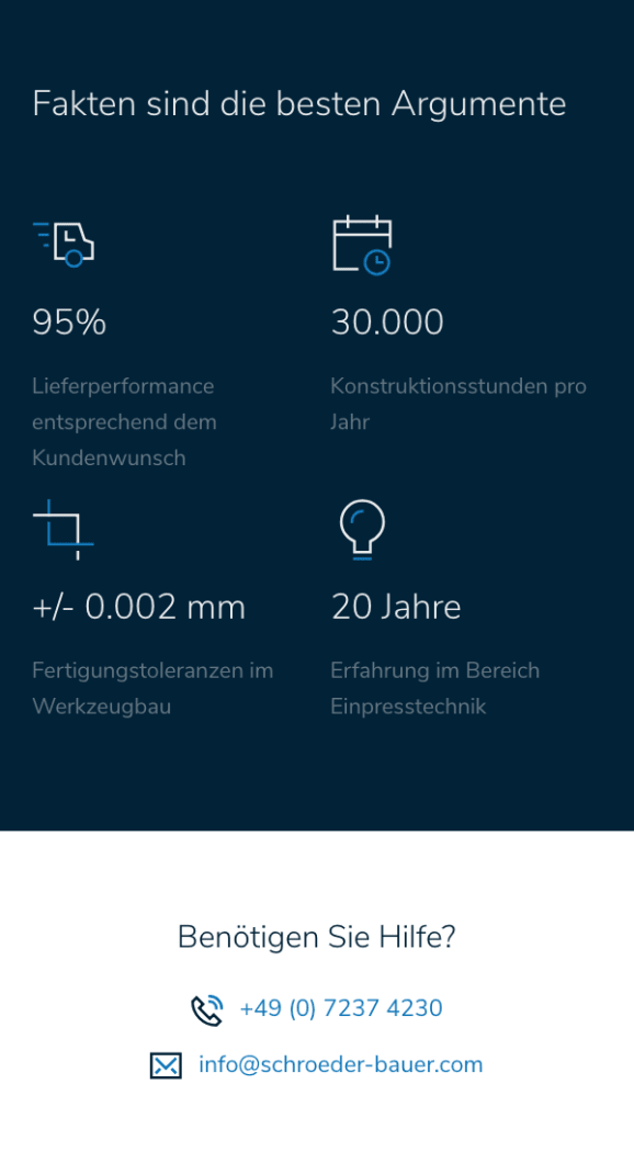 Screenshot SCHROEDER+BAUER
