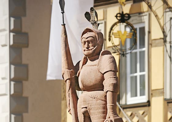 Ritterstatue in Bad Mergentheim