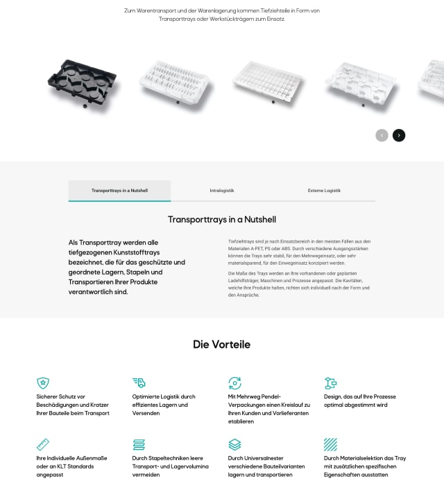 Screenshot Beschaffungsplattform formary