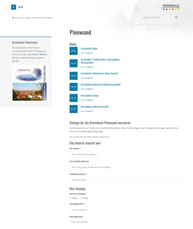 Screenshot Brensbach