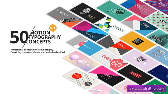 Videohive 50 Motion Typography Concepts Videohive 50 Motion Typography Concepts