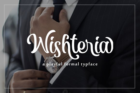 Wishteria formal typeface font