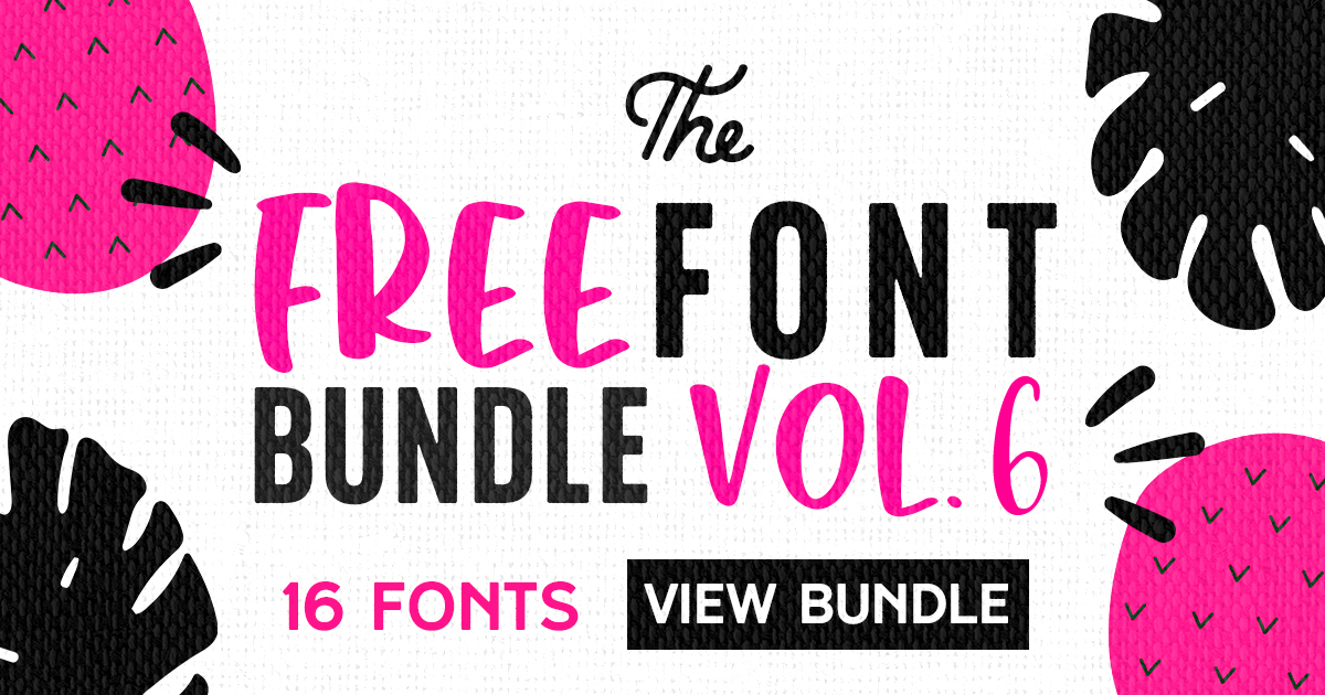 Free Font Bundle Vol. 6 - 16 Premium Font Collection Free Font Bundle Vol. 6 - 16 Premium Font Collection
