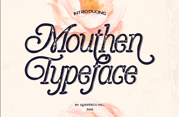 Mouthen Typeface Mouthen Typeface