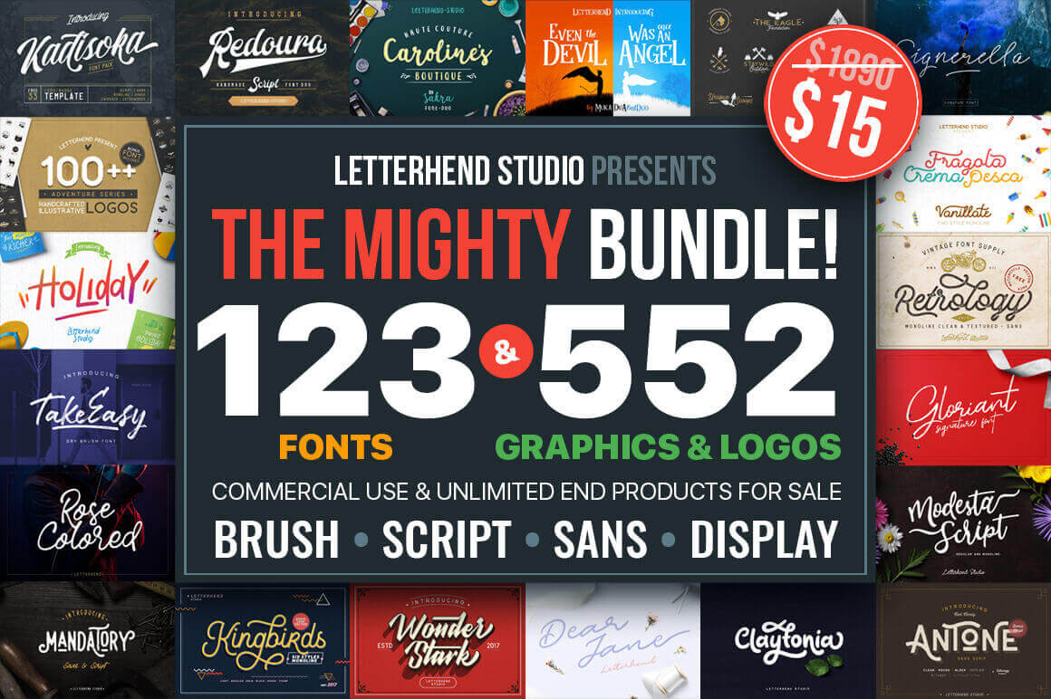 EXCLUSIVE: 123 Best-Selling Fonts & 552 Premium Graphics and Logos EXCLUSIVE: 123 Best-Selling Fonts & 552 Premium Graphics and Logos