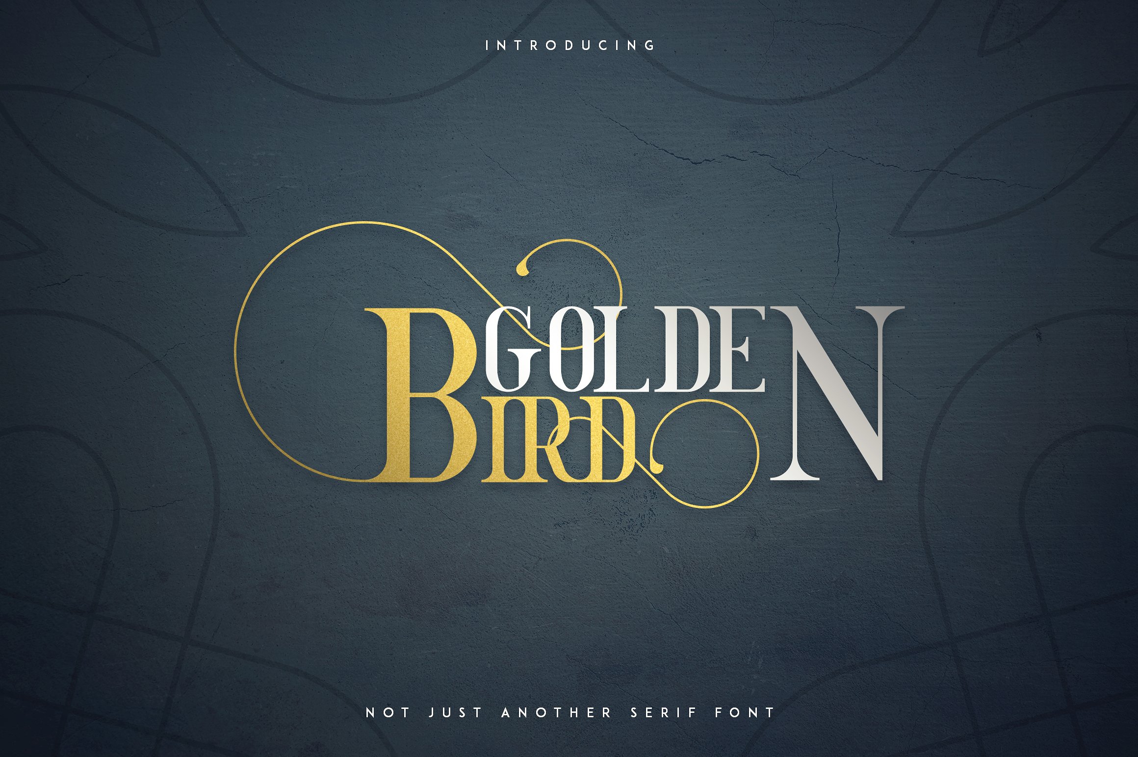 Golden Bird Serif font + Cool Extras Golden Bird Serif font + Cool Extras