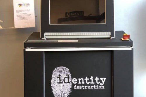 Shredding and Hard drive 