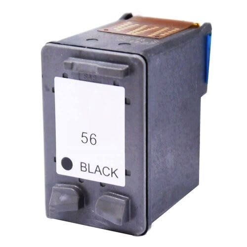 Black Remanufactured Ink Twin Pack for HP 56 (C9502AE)