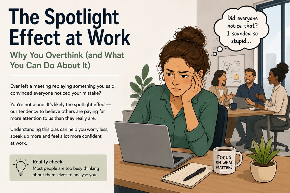 The Spotlight Effect at Work | London Psychologist Clinic | Chartered London Psychologist | CBT Coaching Harley Street | Psychology Counselling Harley Street