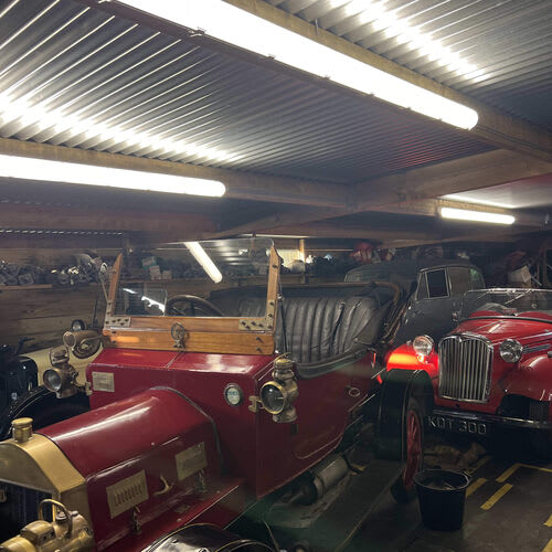 Chase Farm Electrical testing new power circuits in workshop