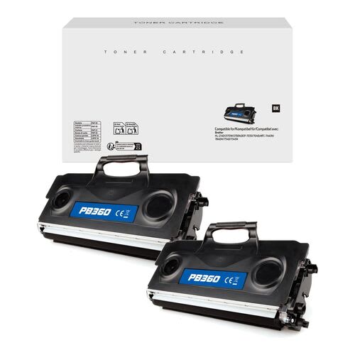 Brother TN2120 Black Compatible Toner Twin Pack