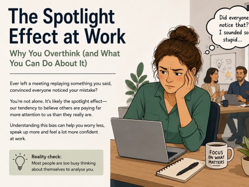 The Spotlight Effect at Work | London Psychologist Clinic | Chartered London Psychologist | CBT Coaching Harley Street | Psychology Counselling Harley Street