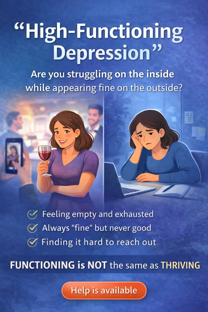 High Functioning Depression | London Psychologist Clinic | Chartered London Psychologist | CBT Coaching Harley Street | Psychology Counselling Harley Street