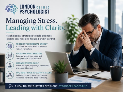 Executive Stress | London Psychologist Clinic | Chartered London Psychologist | CBT Coaching Harley Street | Psychology Counselling Harley Street