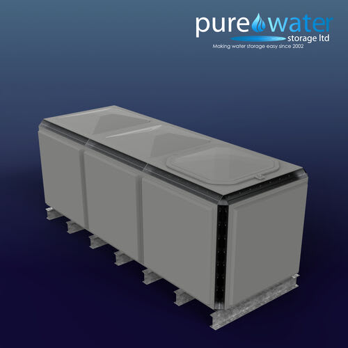 PW.3X1X1.TIF.AG - 4165 LITRE SECTIONAL WATER TANK, TOTALLY INTERNALLY FLANGED (TIF)