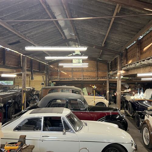 Chase Farm Electrical fitting LED lighting in workshop