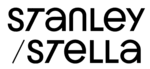 Stanley/Stella logo in bold modern font on neutral backdrop, associated with ethical clothing, organic cotton, and eco fashion branding.