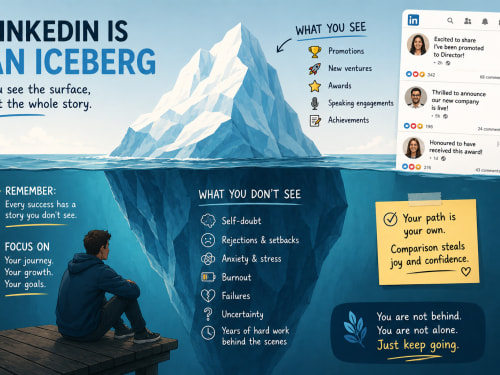 LinkedIn and the Iceberg Effect | London Psychologist Clinic | Chartered London Psychologist | CBT Coaching Harley Street | Psychology Counselling Harley Street