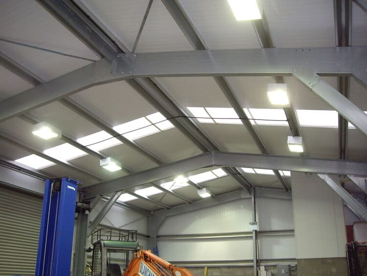Warehouse lighting systems – high-output, energy-saving lighting for industrial spaces.