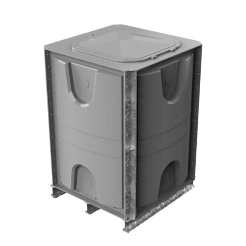 PW.1X1X1.5.IFB.AG - 1500 LITRE SECTIONAL WATER TANK, INTERNALLY FLANGED BASE (IFB)